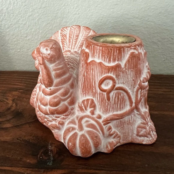 Set of 2 terracotta candle stick holders. - Picture 6 of 9